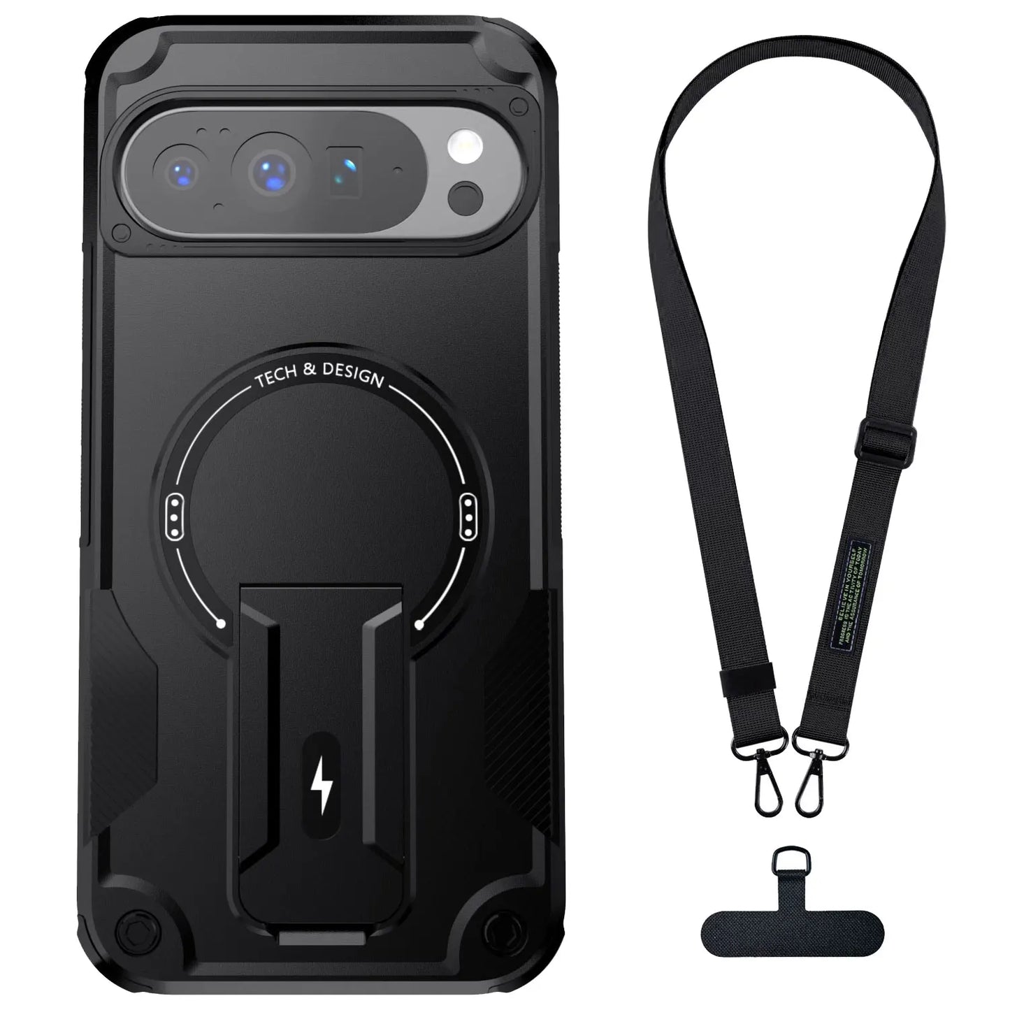 NONEDesign Shockproof Magnetic Case With Kickstand Pixel9 10 Pro Series