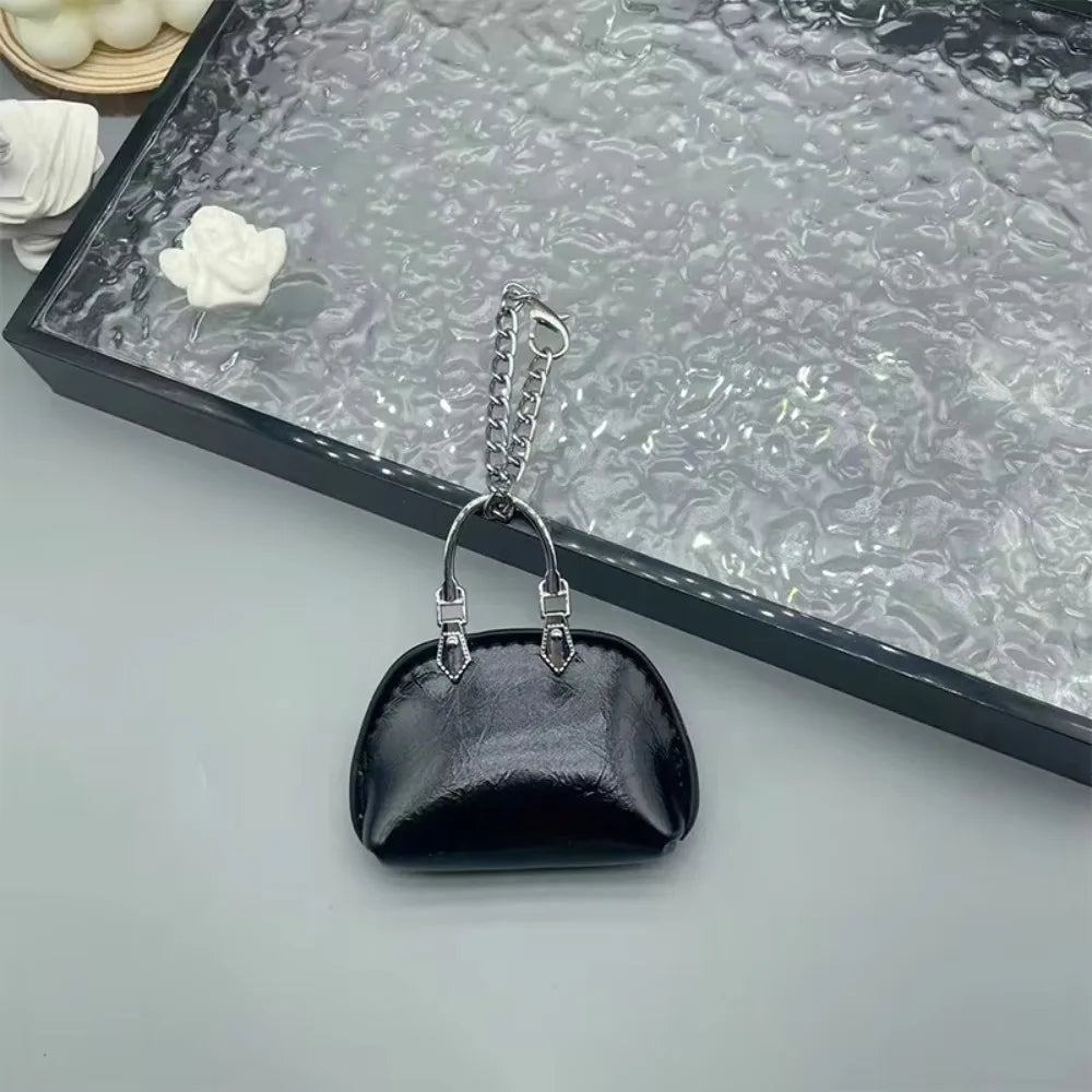 PU Leather Bag Pendant Keychain Decoration For Handbags