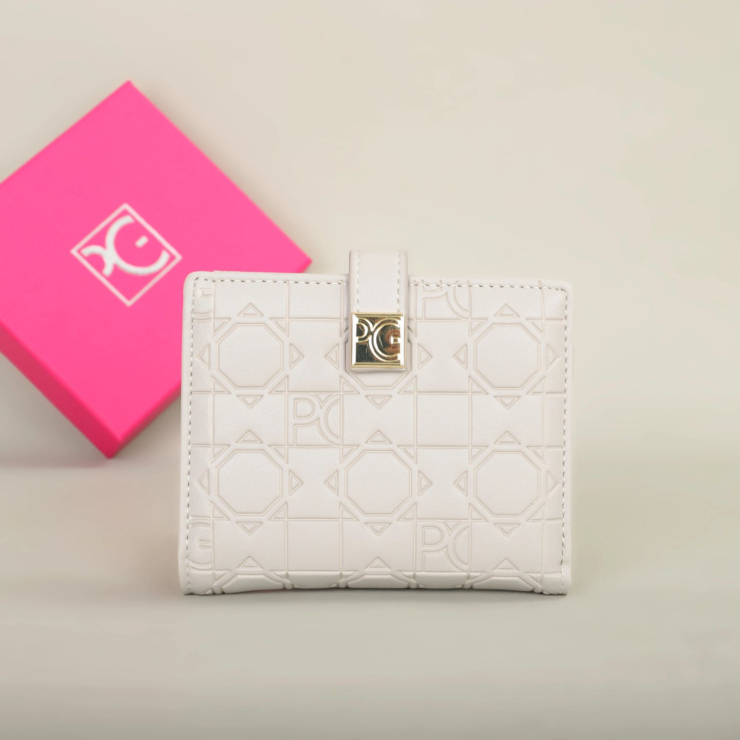 Unisex Retro Letter Print Wallet Card Holder Portable