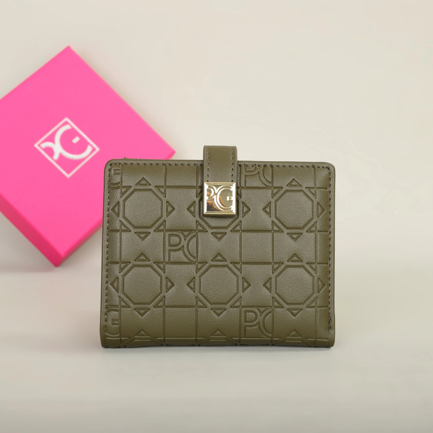Unisex Retro Letter Print Wallet Card Holder Portable
