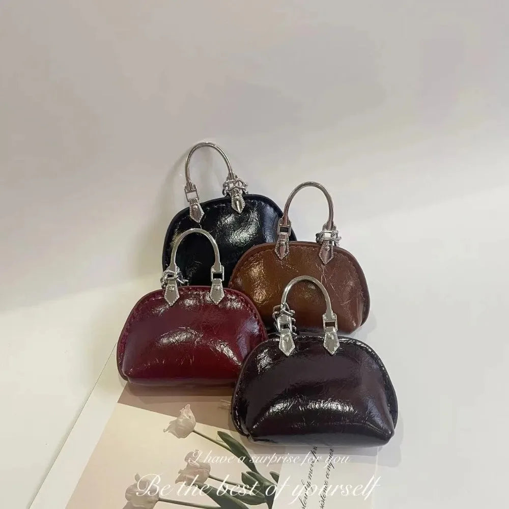 PU Leather Bag Pendant Keychain Decoration For Handbags