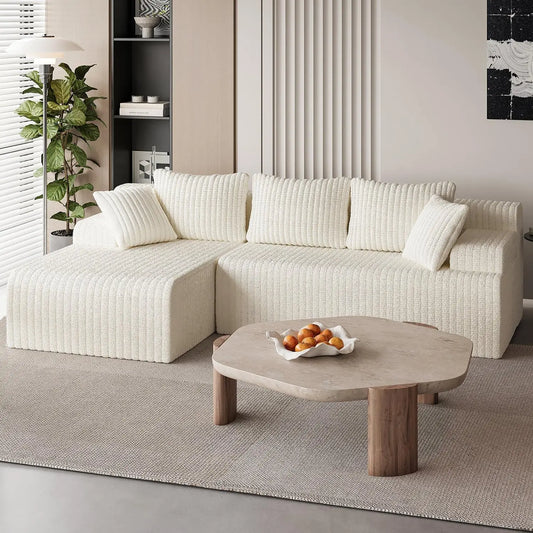 GUANGBAI Modular Sectional Sofa Couches L Shaped Cloud Style