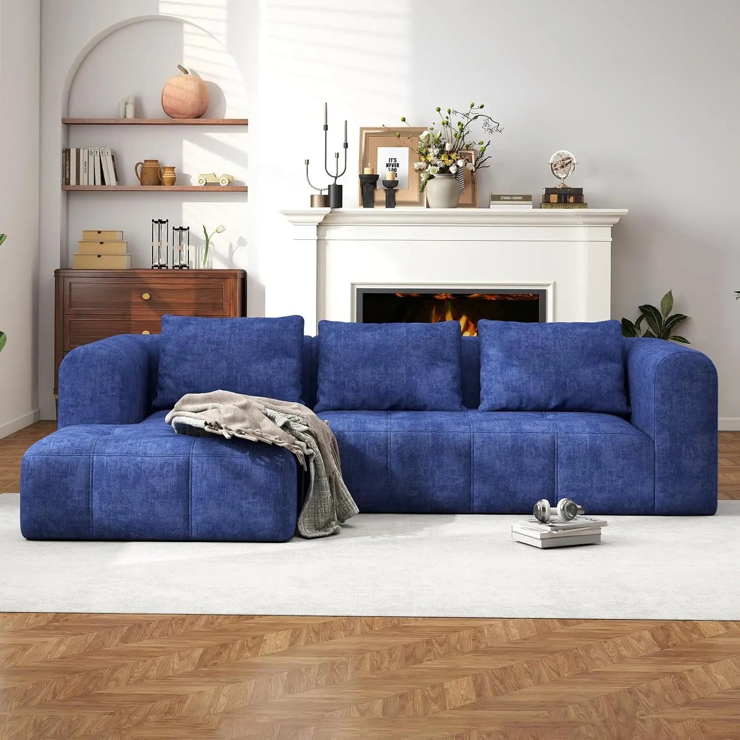 Modular L Shaped Sectional Couch With Deep Seat Comfort