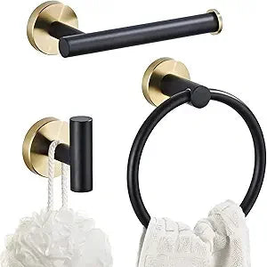 Stainless Steel Wall Mounted 3-Piece Towel Bar Set