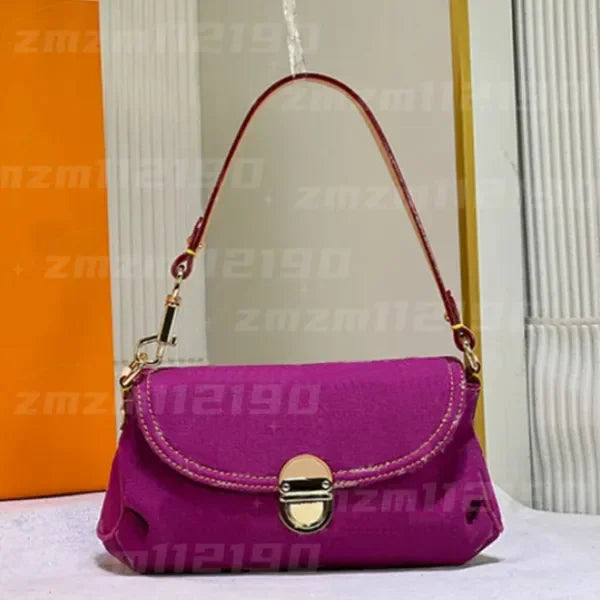 10AAA HOT Selling Designer Luxury Bag M44472 Vintage Denim Tote Pink Cowboy Shoulder Bag Handbags Purse Zipper Old Flower Women