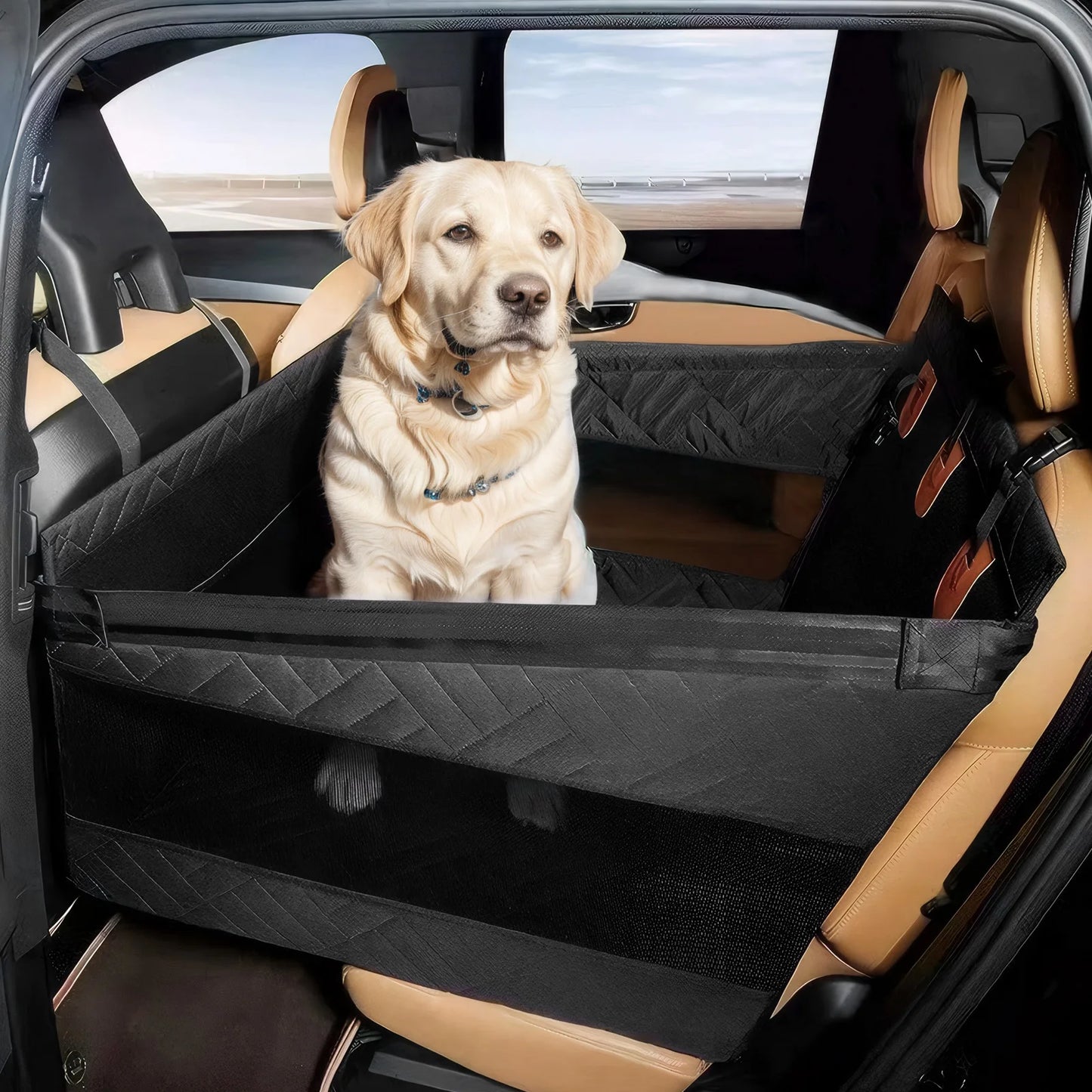 MOJOYCE Waterproof Nonslip Back Seat Cover for Cars