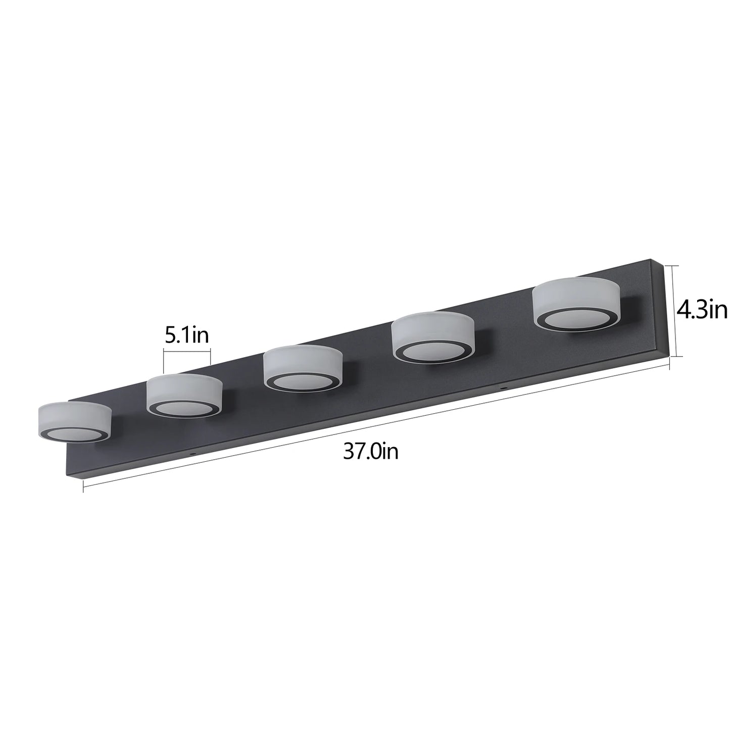 ARLGSITE Modern LED Dressing Area Wall Light with Acrylic Shade
