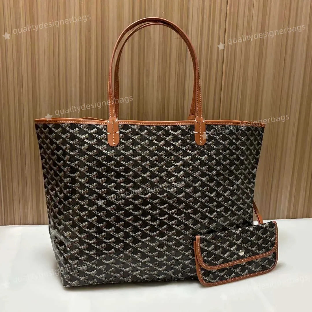 Totes goy Youth Designer Tote Bag double-sided Leather large capacity Shopping Goes Yardes Wallet men Womens tote Handbag should