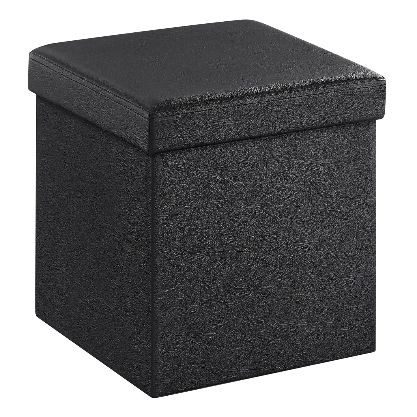 XIUWO Folding Storage Ottoman Bench With Foot Rest