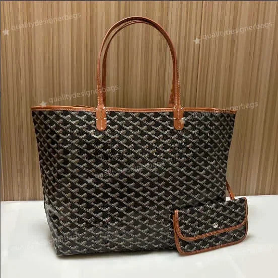 Totes goy Youth Designer Tote Bag double-sided Leather large capacity Shopping Goes Yardes Wallet men Womens tote Handbag should