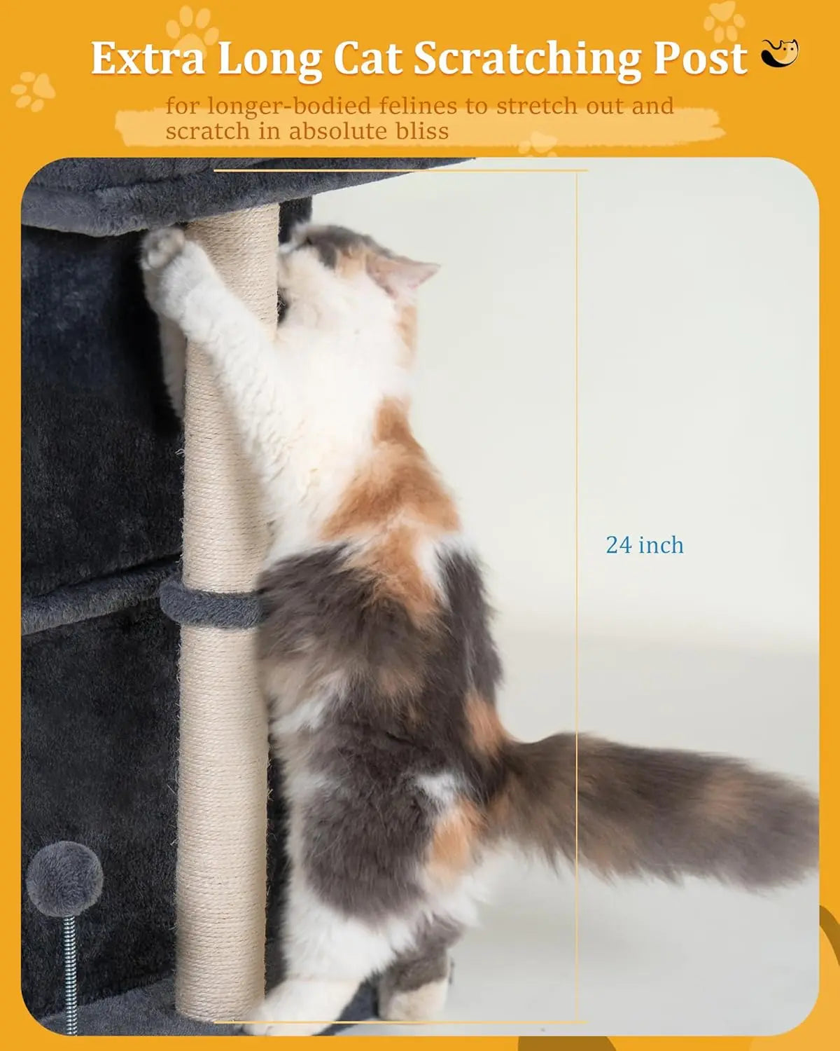 Cat Tree Tower With Window Perch And Scratching Posts