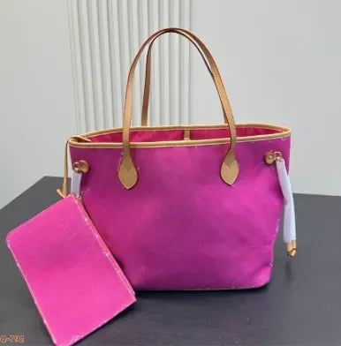 10AAA HOT Selling Designer Luxury Bag M44472 Vintage Denim Tote Pink Cowboy Shoulder Bag Handbags Purse Zipper Old Flower Women