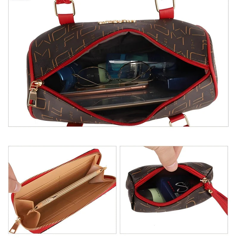 Pahajim 6-Piece Womens Handbag Set Purse Satchel Bags