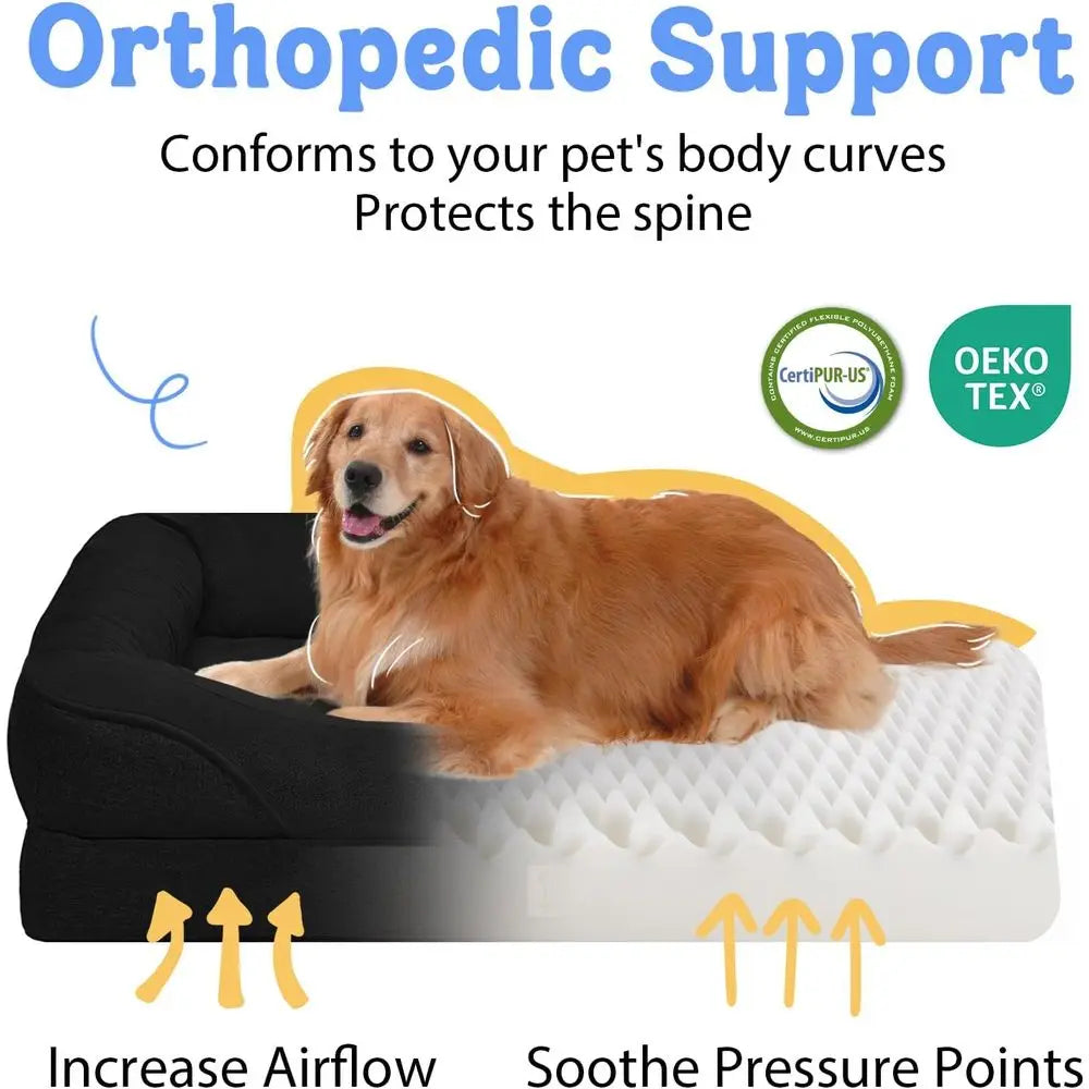 Orthopedic Dog Bed With Removable Cover
