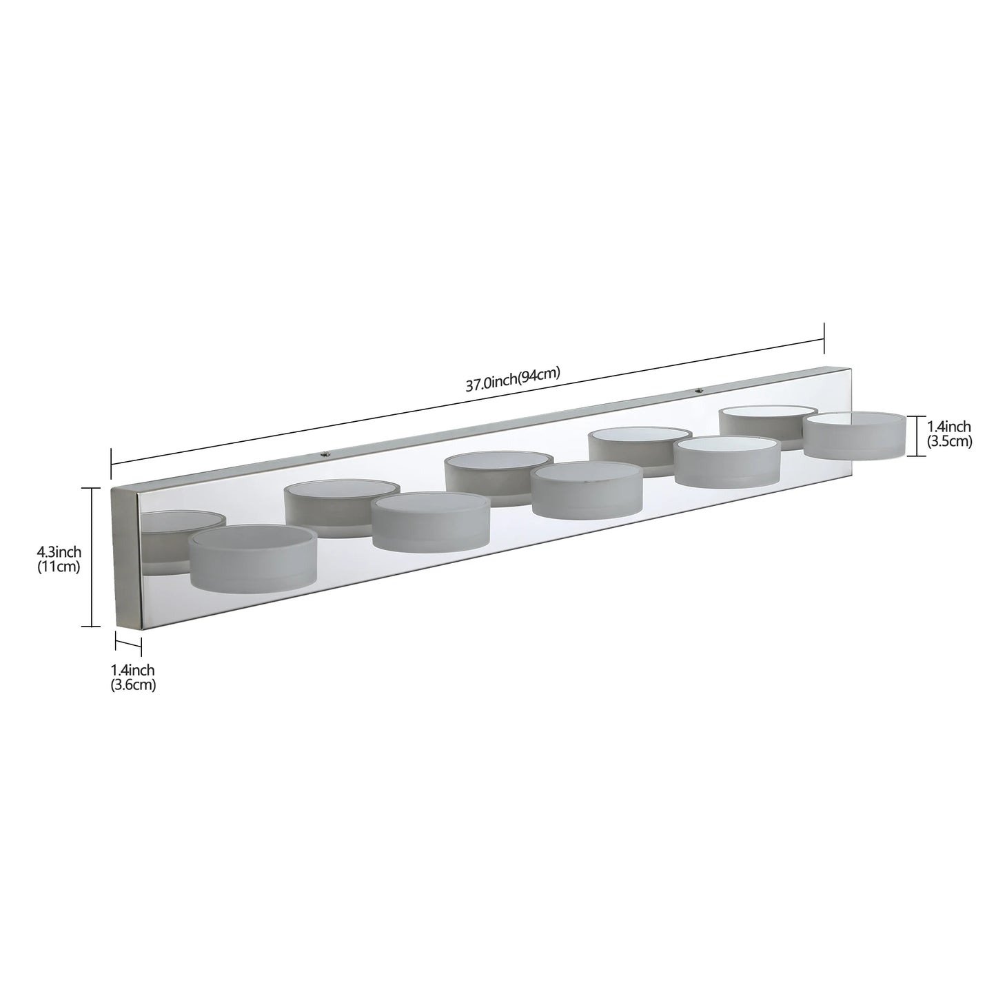 ARLGSITE Modern LED Dressing Area Wall Light with Acrylic Shade