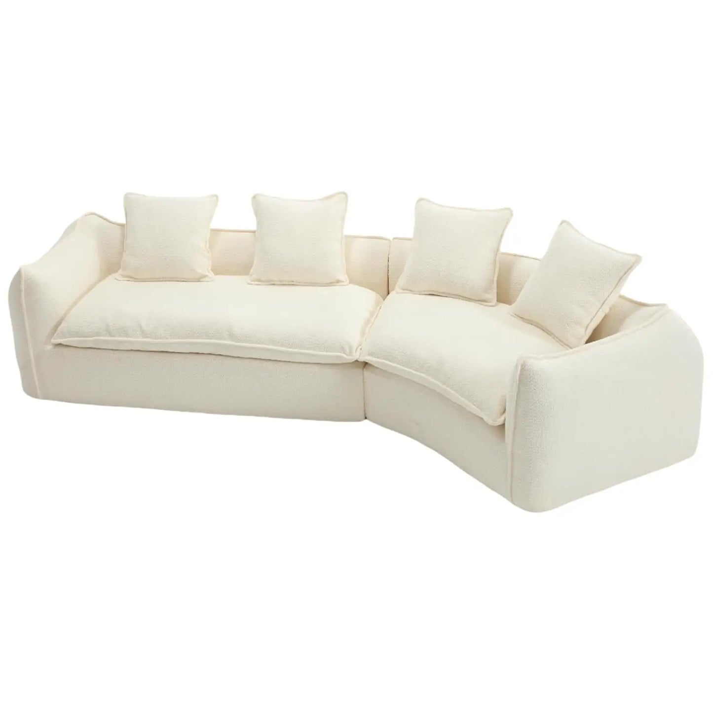 Modular Sectional Sofa Five Seat With Pillows Living Room