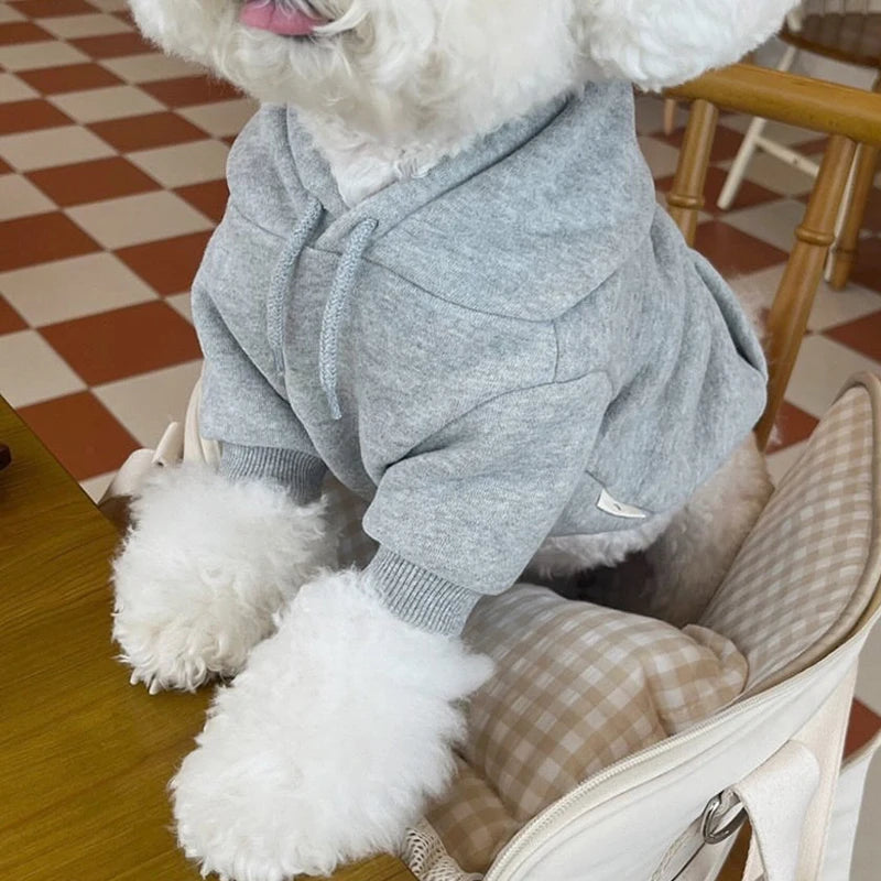 Warm Dog Hoodies Soft Fleece Clothing For Small Medium Dogs