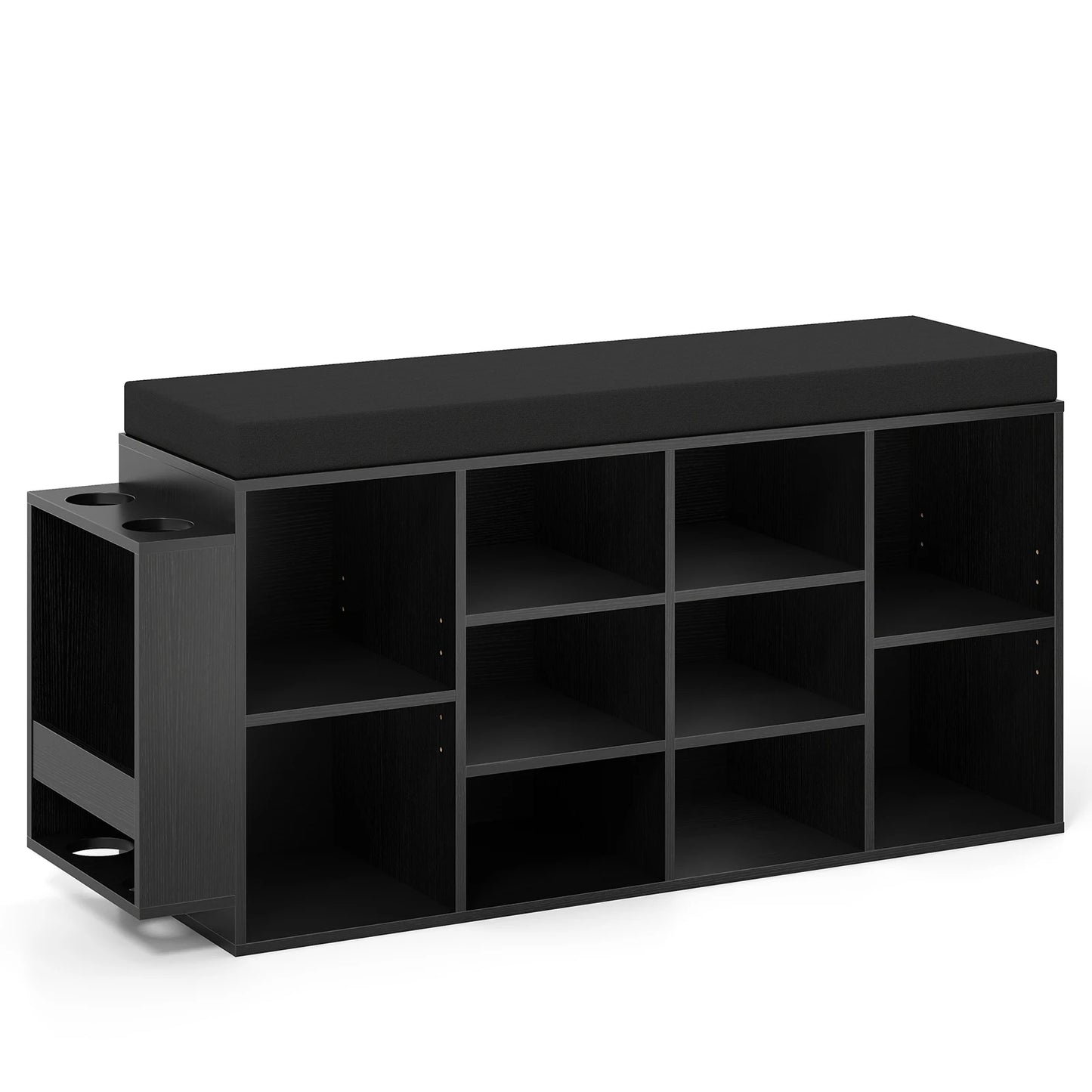 HOMASIS Shoe Storage Bench With Umbrella Stand And Padded Seat