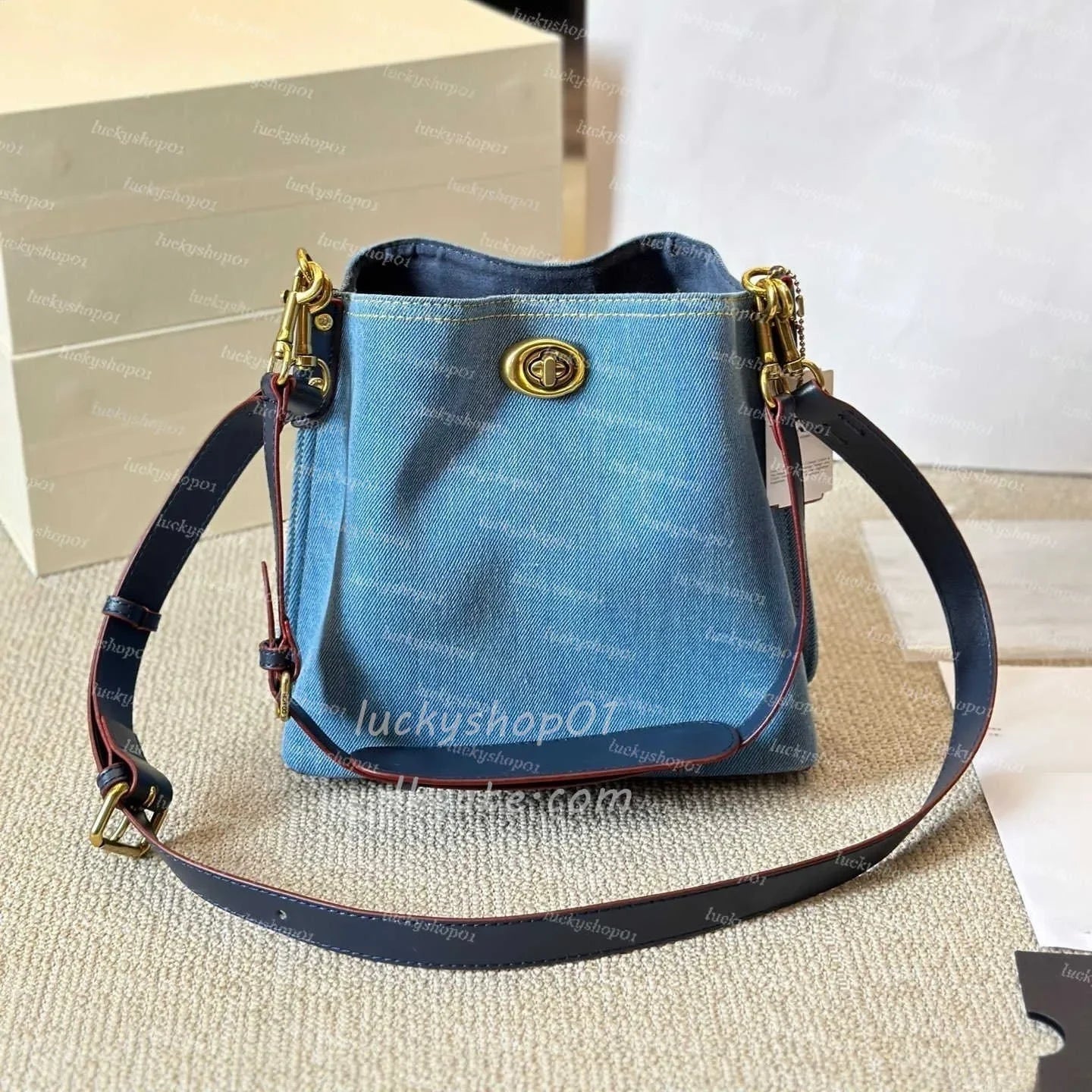 Luxury Otabby Denim Bags Designer Mini Rowan Pillow Bags Women TERI bag with cherry pendant LAUREL Crossbody Hobos Tote Purse De