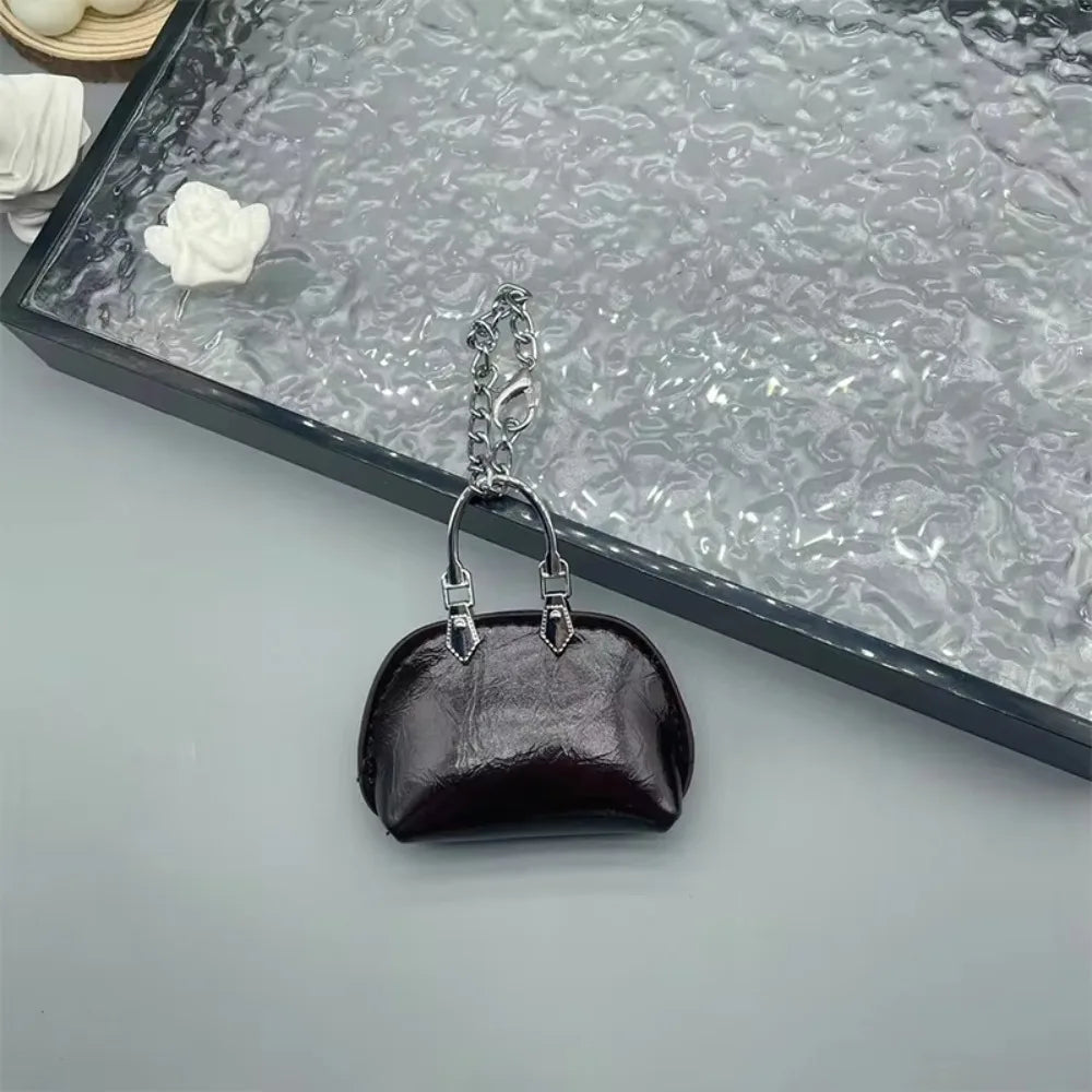 PU Leather Bag Pendant Keychain Decoration For Handbags