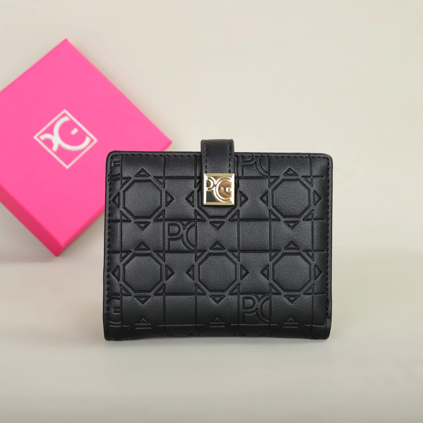 Unisex Retro Letter Print Wallet Card Holder Portable