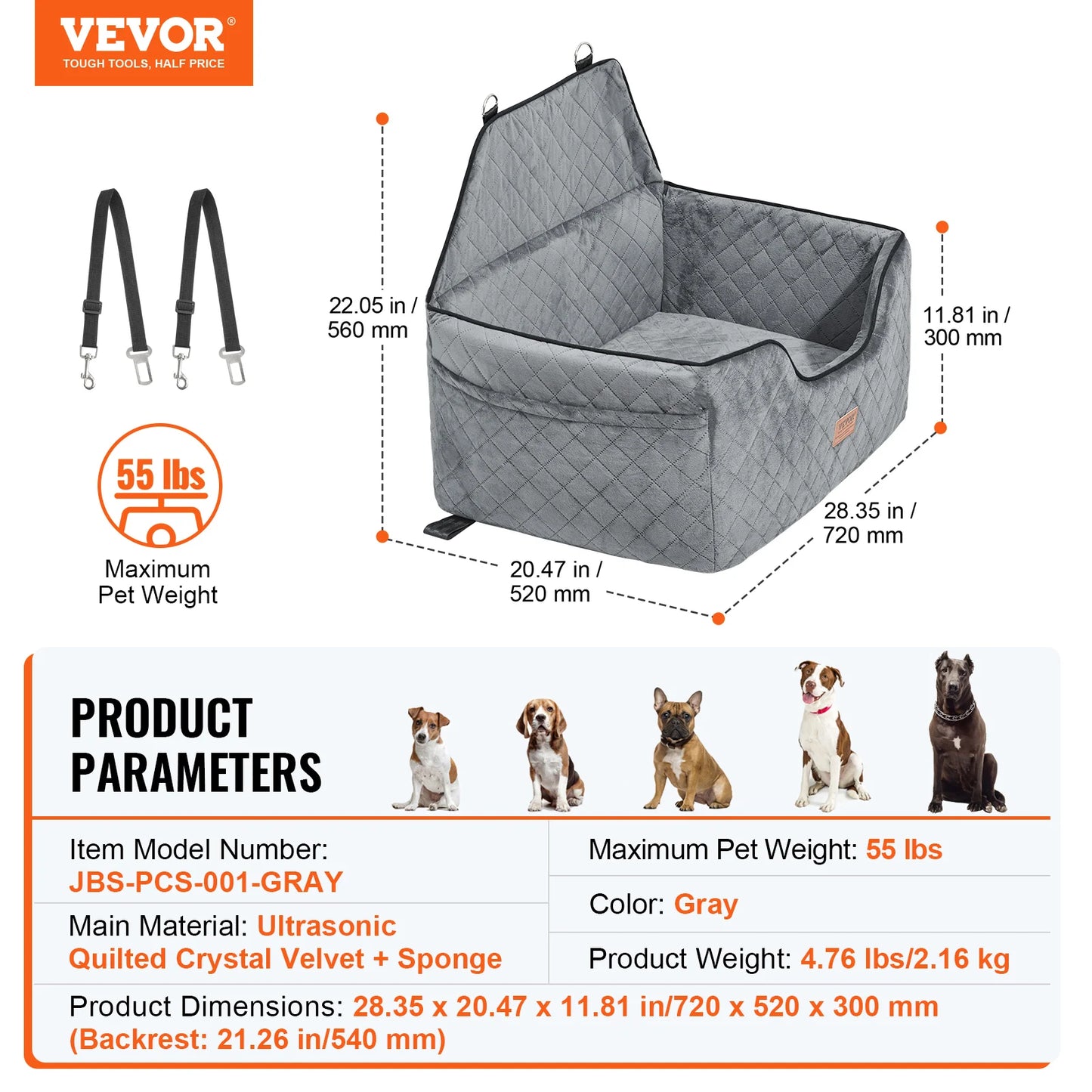 SucceBuy Dog Car Seat Booster