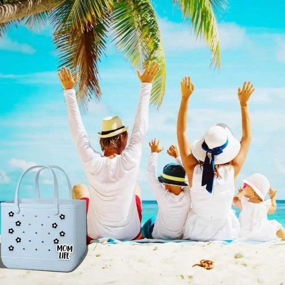 Rubber Beach Bag Charms for Tote Bags