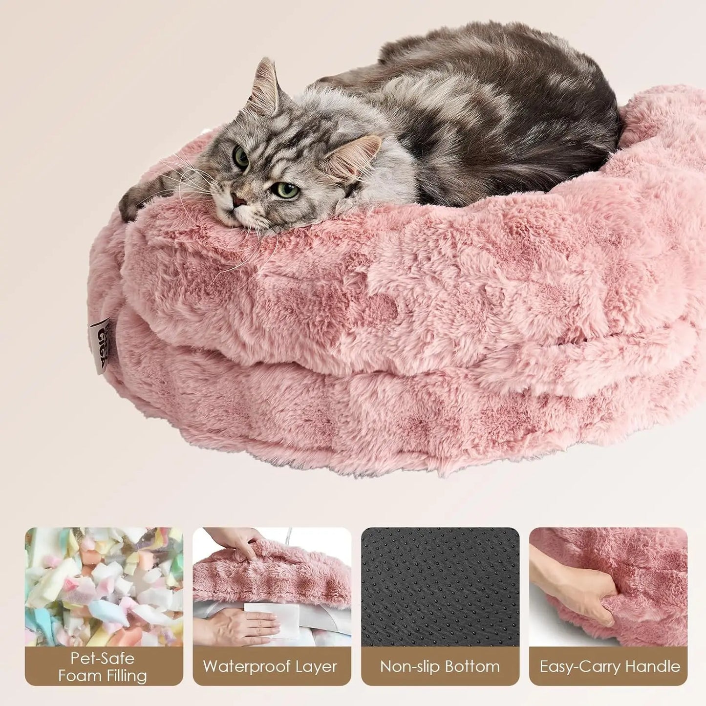 XMSJ Soft Plush Dog Couch Bed For Medium Dogs