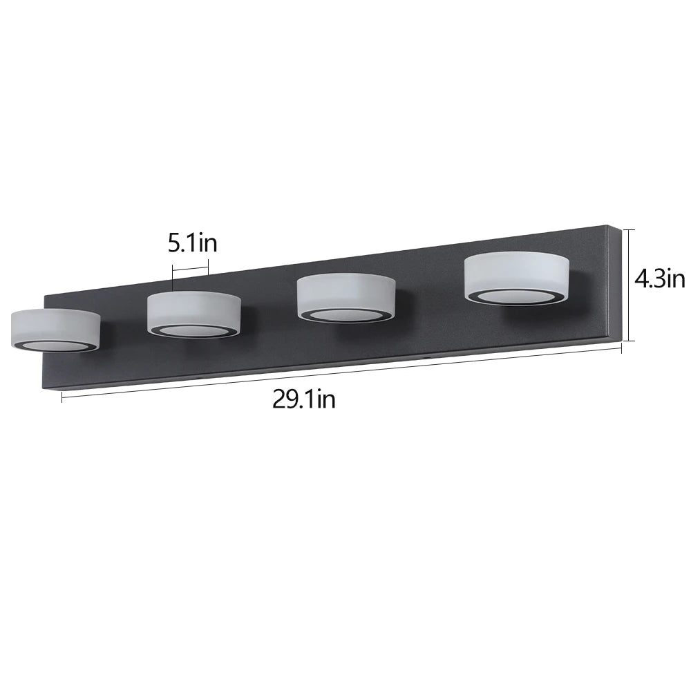 ARLGSITE Modern LED Dressing Area Wall Light with Acrylic Shade