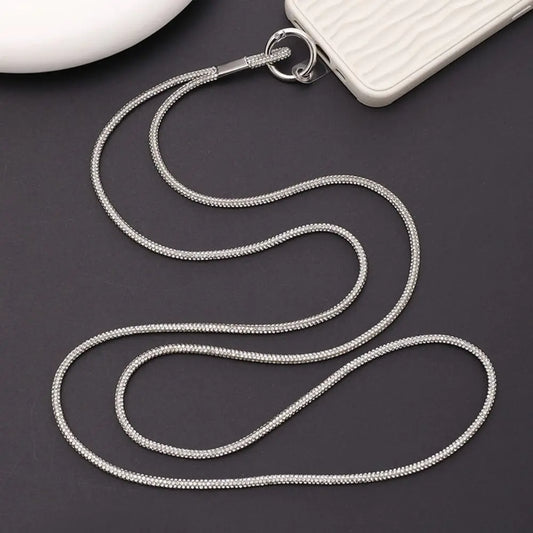 NONECN Rhinestone Phone Lanyard Anti-Loss Fashion Accessory