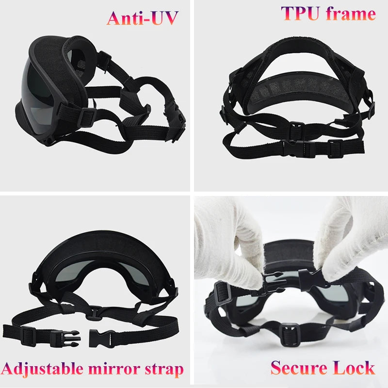 PETRAVEL Dog Goggles Anti UV Windproof Sunglasses Protection