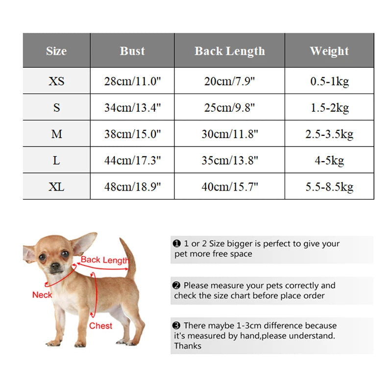 Warm Dog Hoodies Soft Fleece Clothing For Small Medium Dogs
