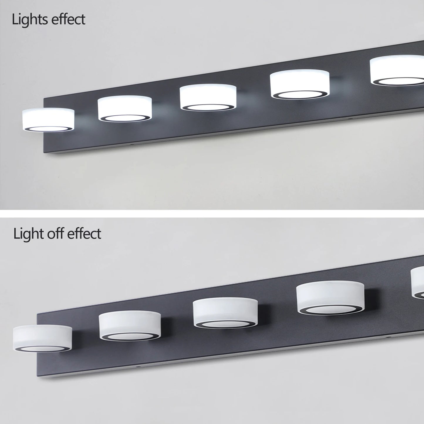 ARLGSITE Modern LED Dressing Area Wall Light with Acrylic Shade