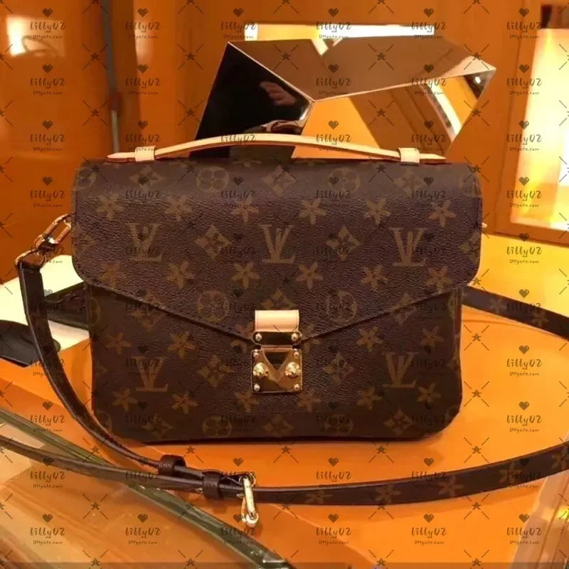 Luxurys Designers bag Embossing flower pochette Women Handbag Messenger Bags Genuine Leather METIS Elegant Womens Shoulder Cross