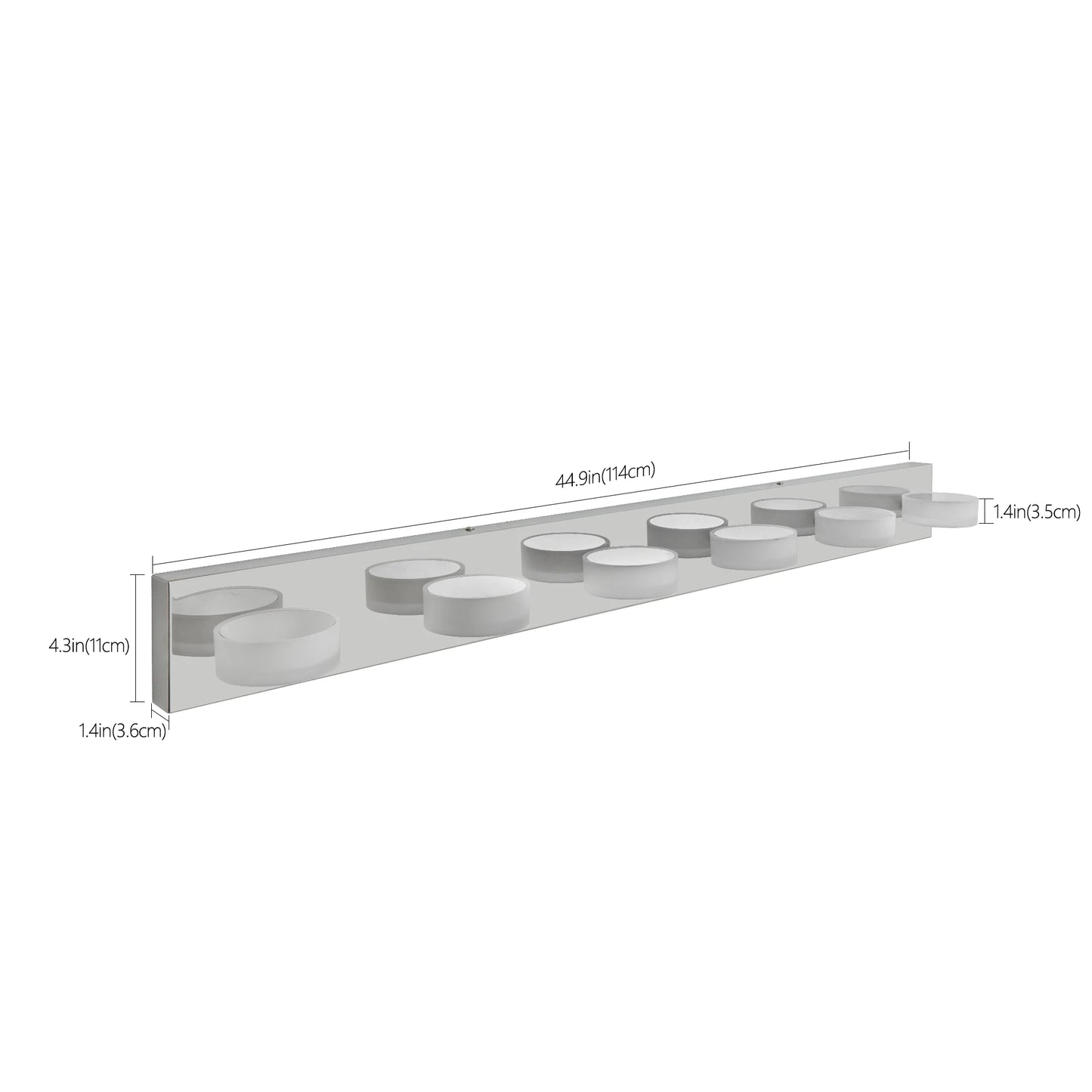 ARLGSITE Modern LED Dressing Area Wall Light with Acrylic Shade
