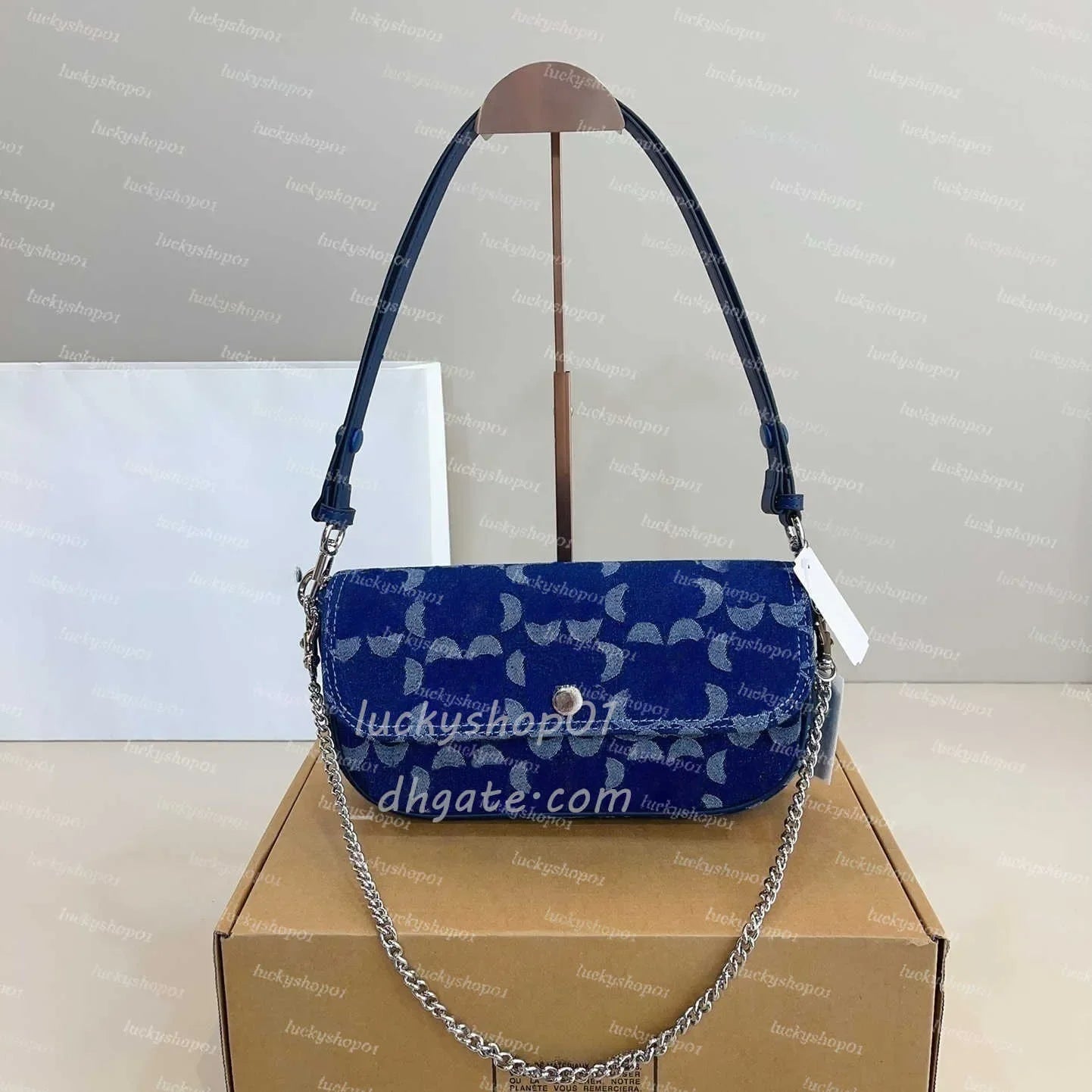 Luxury Otabby Denim Bags Designer Mini Rowan Pillow Bags Women TERI bag with cherry pendant LAUREL Crossbody Hobos Tote Purse De